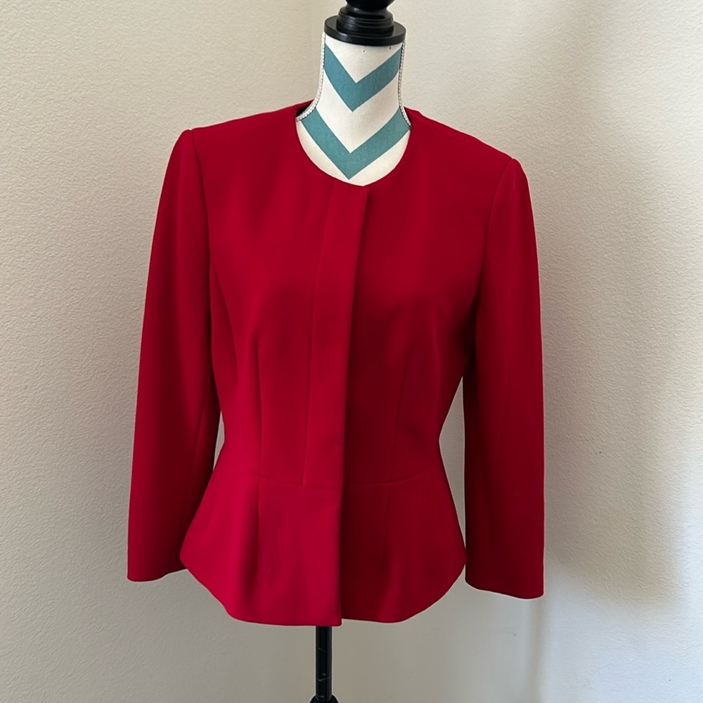 Ann Taylor power red jacket